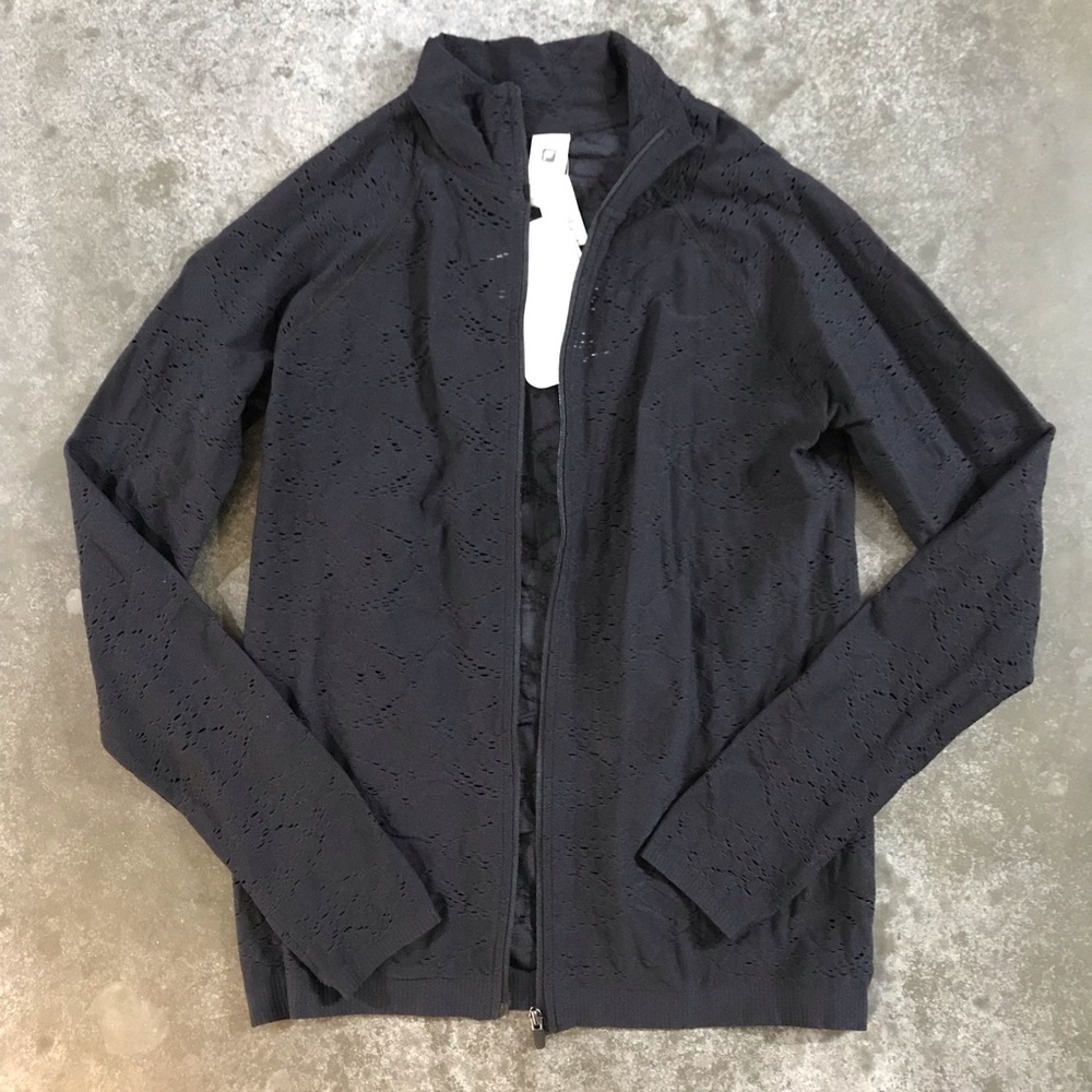 Fabletics Black Mesh Jacket